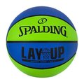 Spalding Sports Div Russell Spalding Sports Div Russell 247389 22 in. Lay-Up Mini Outdoor Basketball; Blue & Green 247389